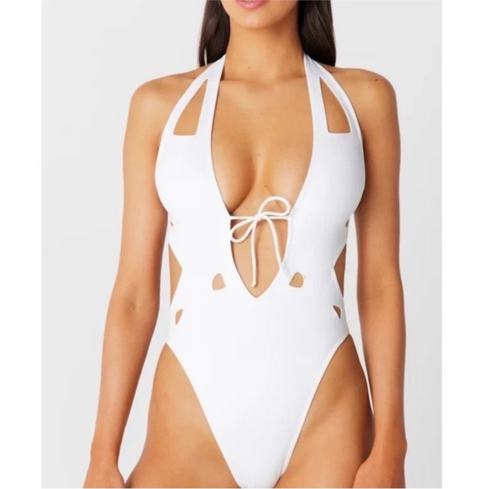 GIGI C Charlie Halter One-Piece Swimsuit - Size: M